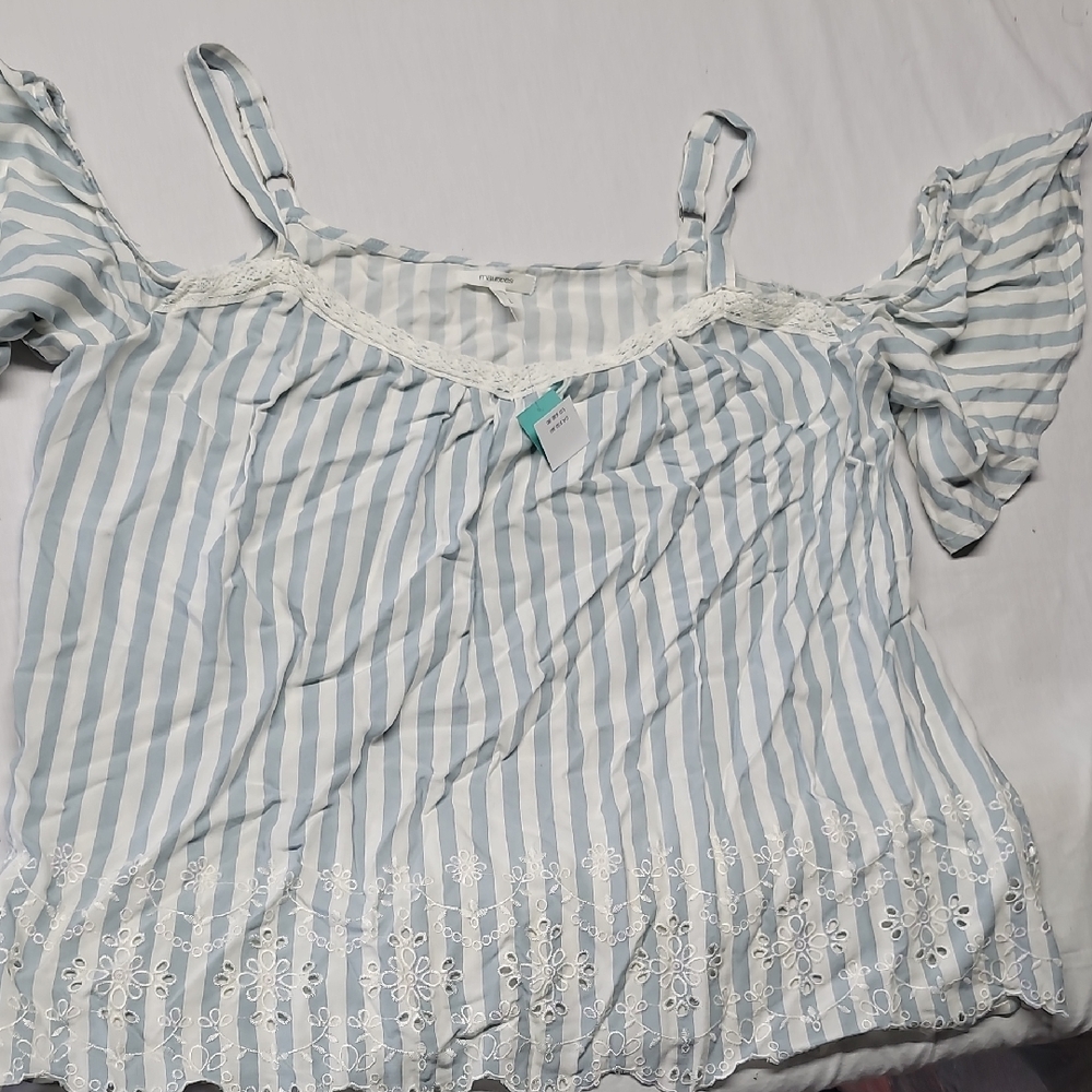 Maurice's Striped Off-Shoulder Top